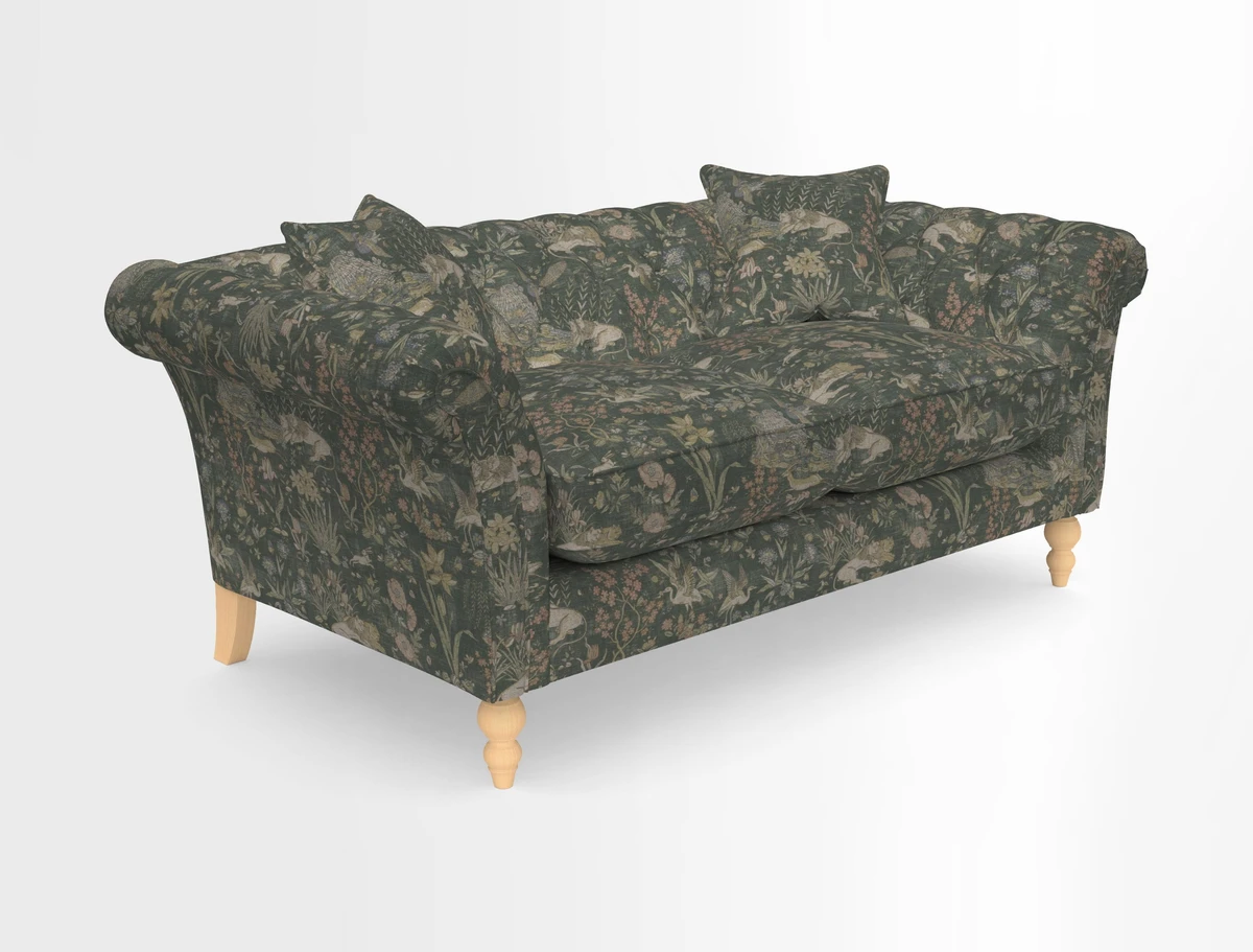 Sudbury Sofa in Linwood Omega Velvet Cognac