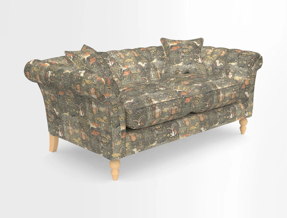 Sudbury Sofa in Linwood Omega Velvet Cognac