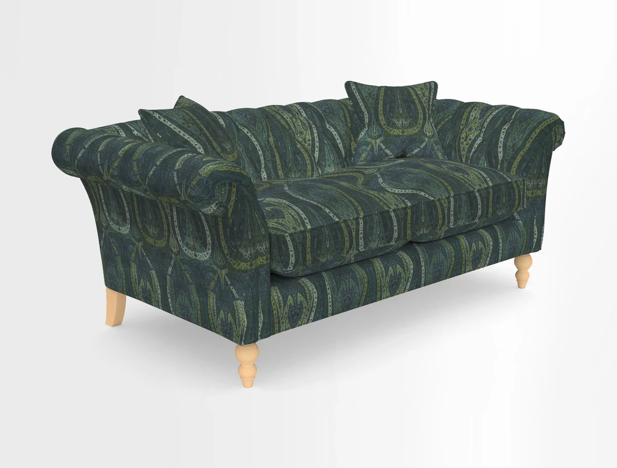Sudbury Sofa in Linwood Omega Velvet Cognac