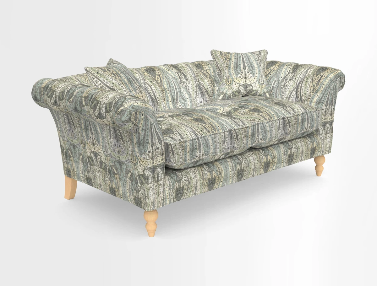 Sudbury Sofa in Linwood Omega Velvet Cognac