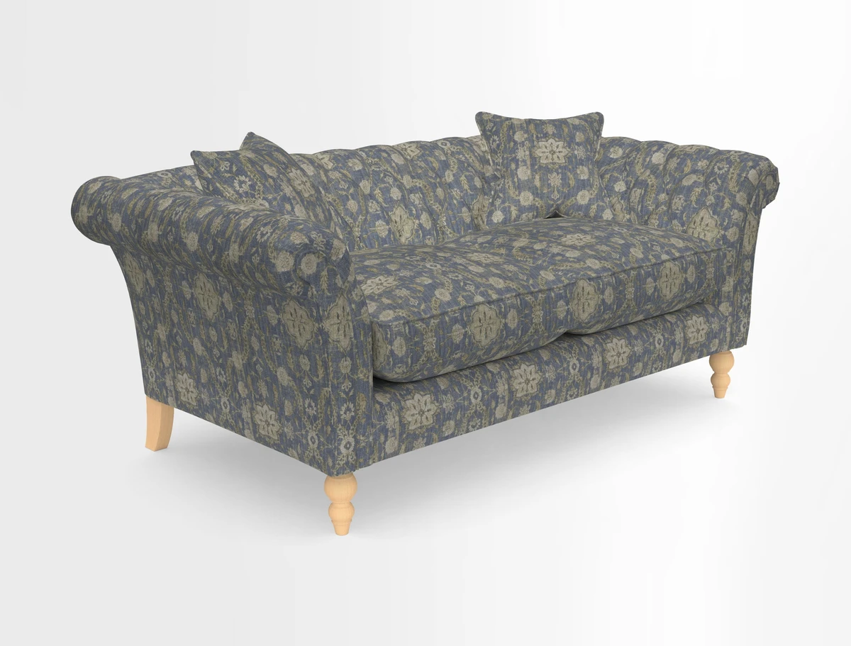 Sudbury Sofa in Linwood Omega Velvet Cognac