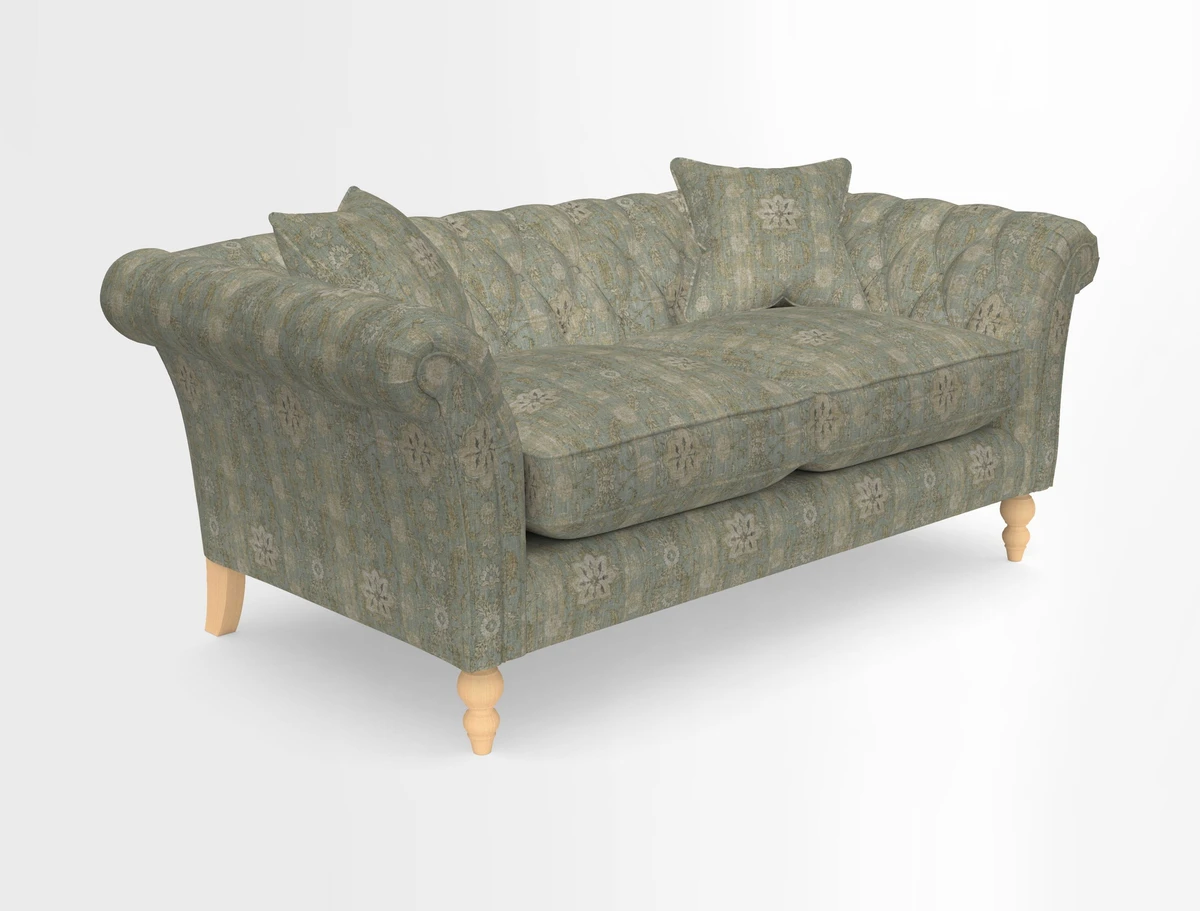 Sudbury Sofa in Linwood Omega Velvet Cognac