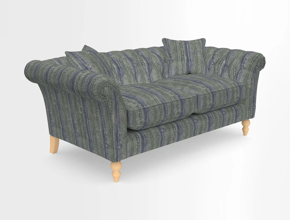 Sudbury Sofa in Linwood Omega Velvet Cognac
