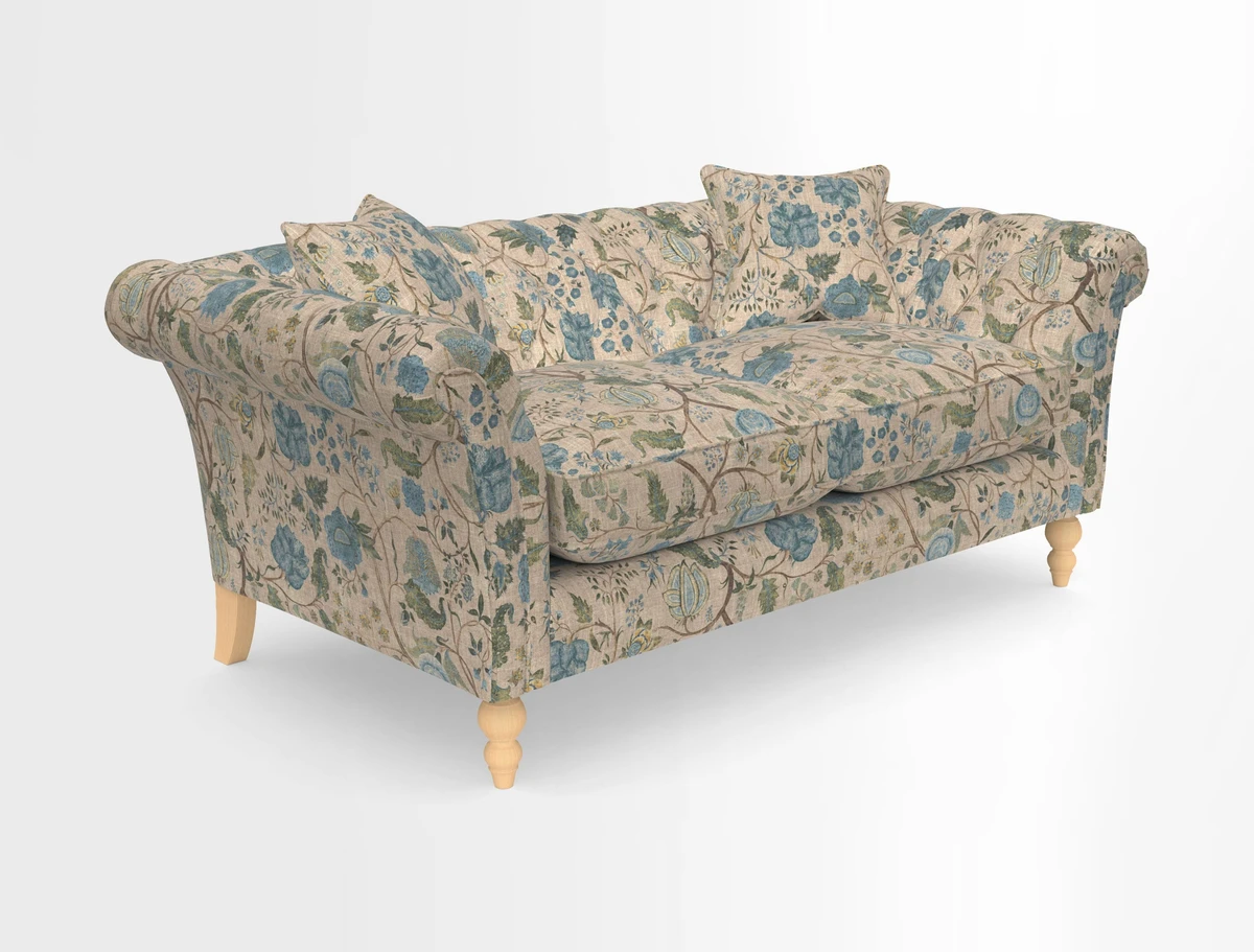 Sudbury Sofa in Linwood Omega Velvet Cognac