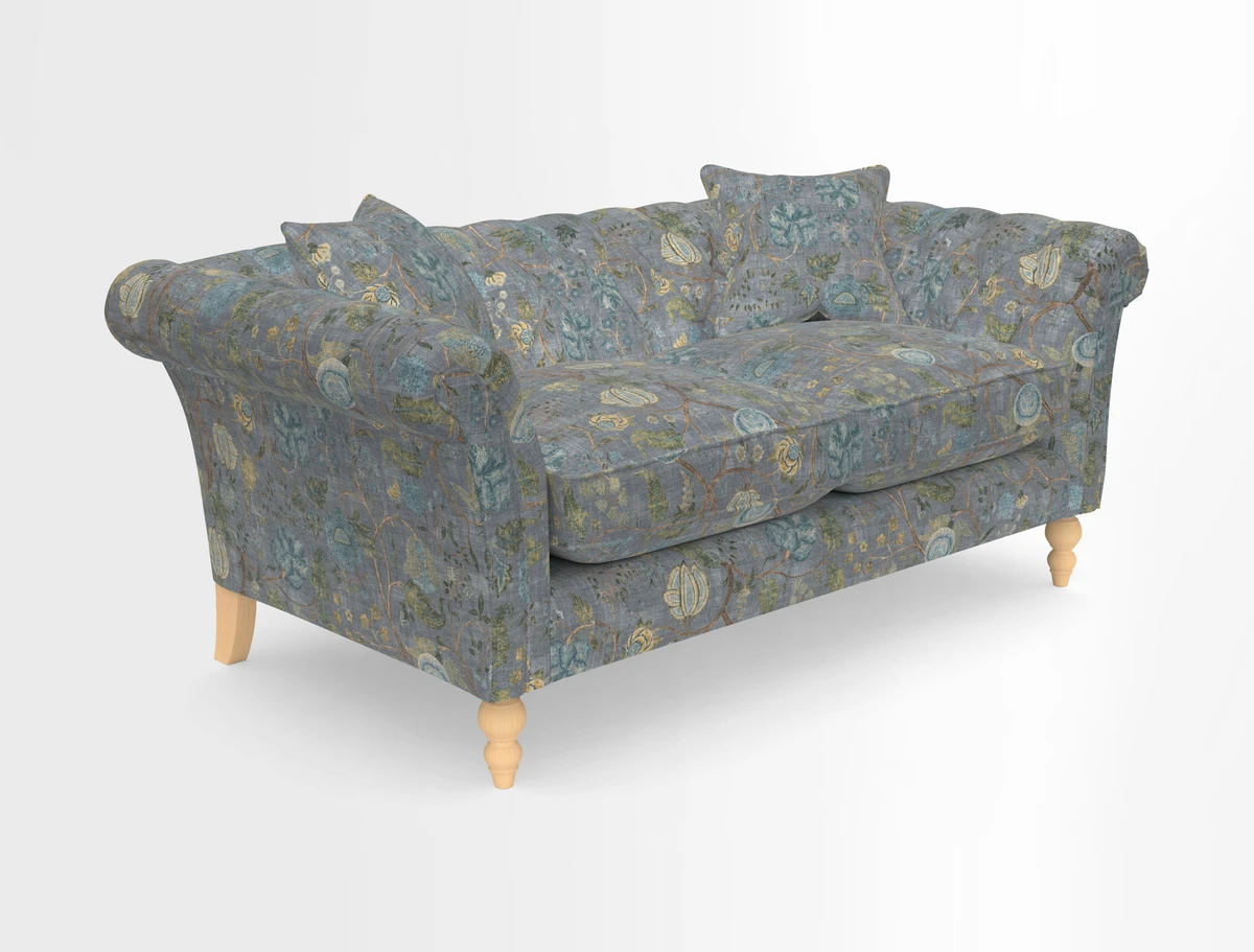 Sudbury Sofa in Linwood Omega Velvet Cognac