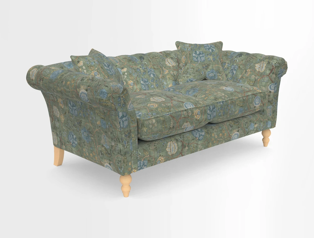 Sudbury Sofa in Linwood Omega Velvet Cognac