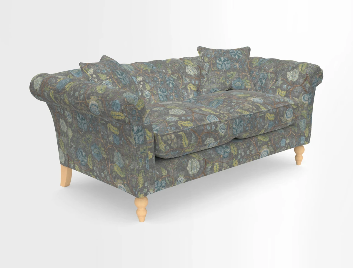 Sudbury Sofa in Linwood Omega Velvet Cognac