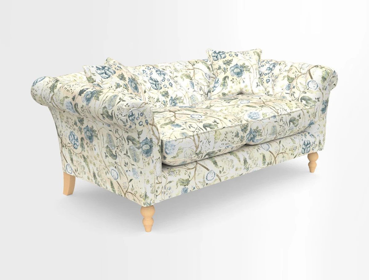 Sudbury Sofa in Linwood Omega Velvet Cognac