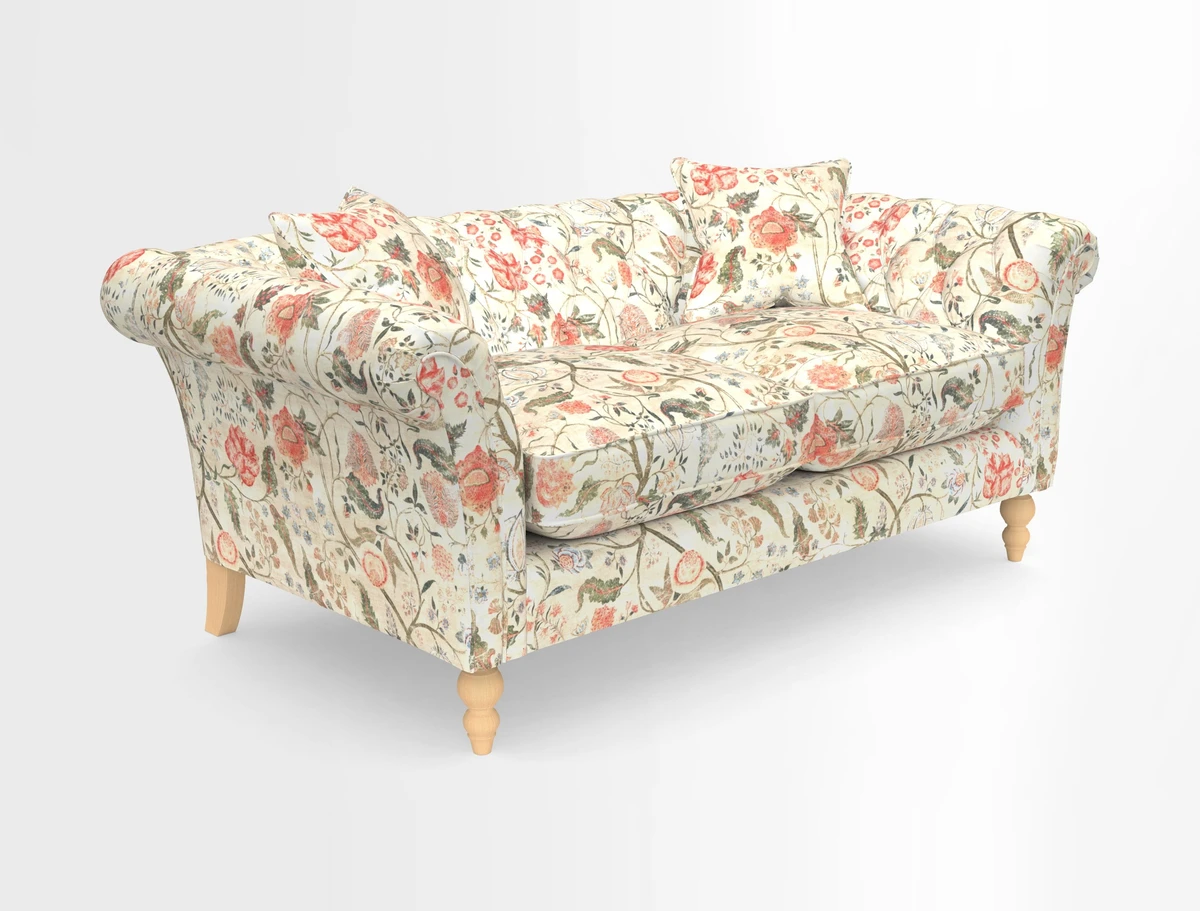 Sudbury Sofa in Linwood Omega Velvet Cognac