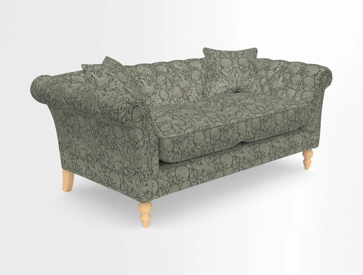 Sudbury Sofa in Linwood Omega Velvet Cognac
