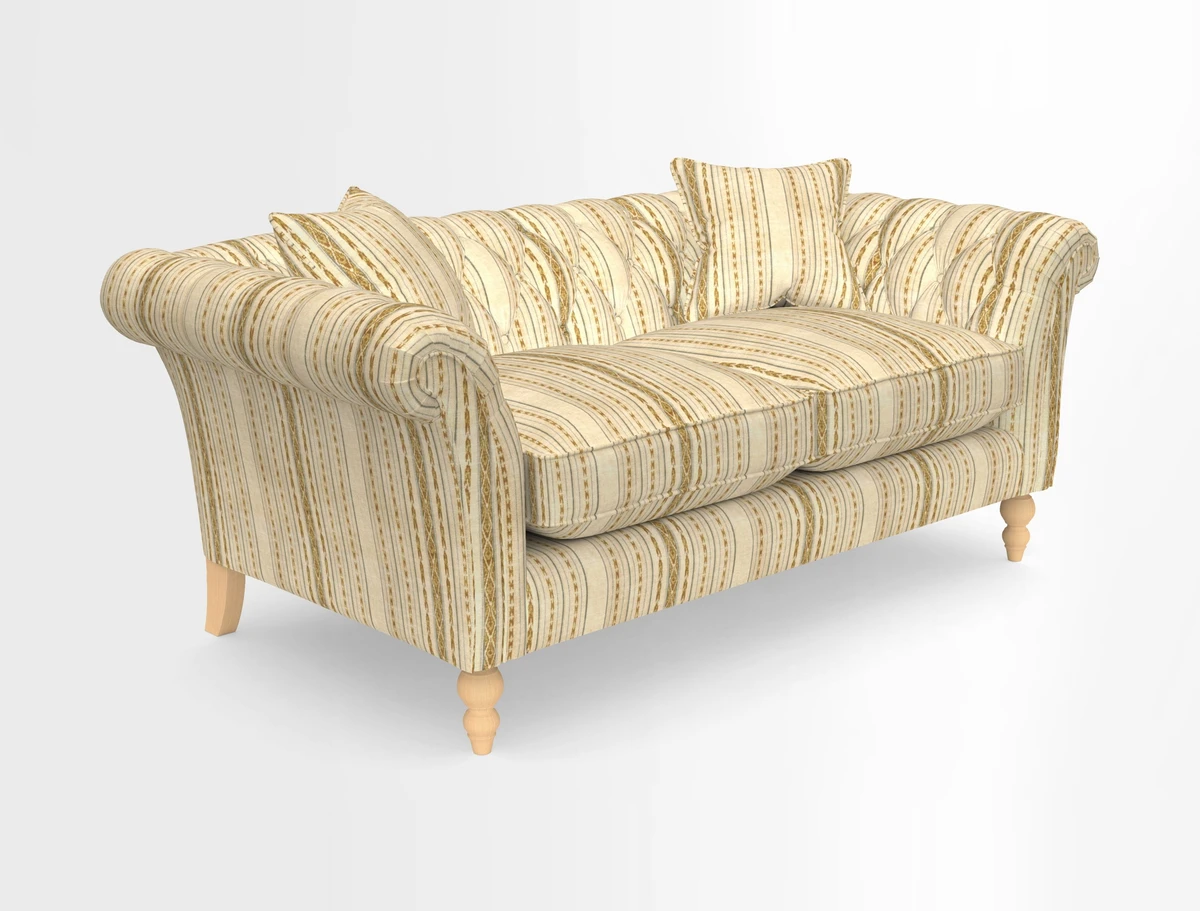 Sudbury Sofa in Linwood Omega Velvet Cognac