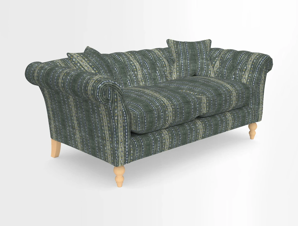 Sudbury Sofa in Linwood Omega Velvet Cognac