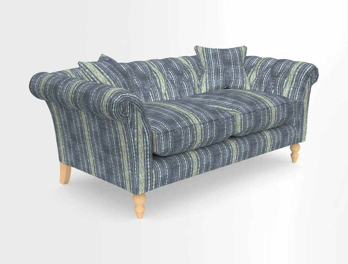Sudbury Sofa in Linwood Omega Velvet Cognac