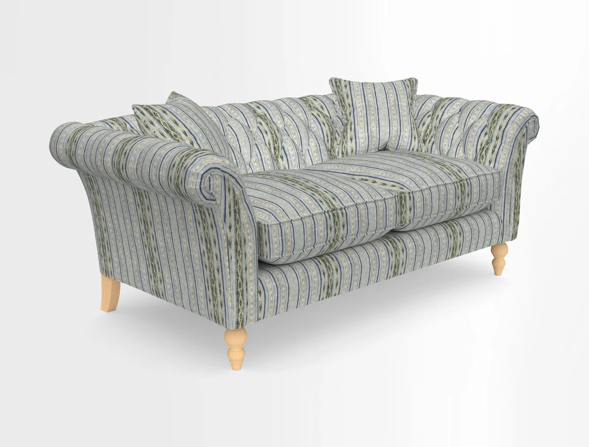 Sudbury Sofa in Linwood Omega Velvet Cognac