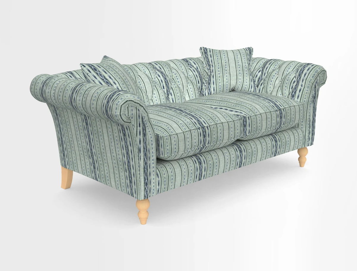 Sudbury Sofa in Linwood Omega Velvet Cognac