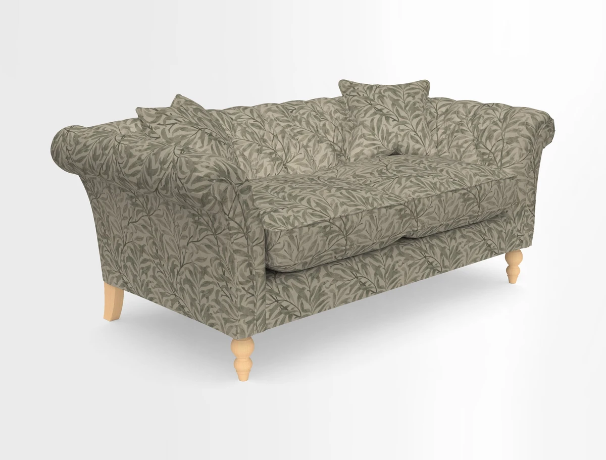 Sudbury Sofa in Linwood Omega Velvet Cognac