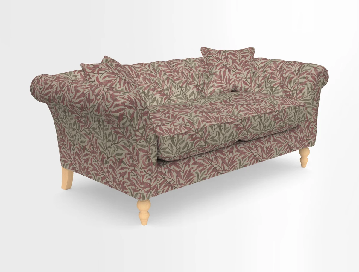 Sudbury Sofa in Linwood Omega Velvet Cognac