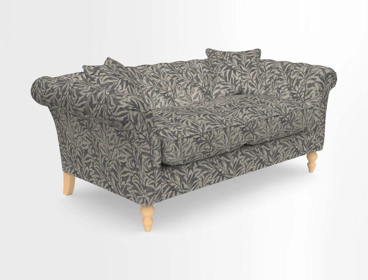 Sudbury Sofa in Linwood Omega Velvet Cognac