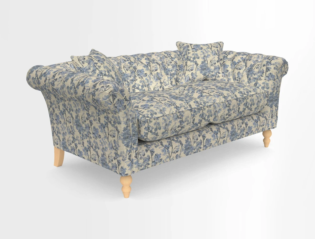 Sudbury Sofa in Linwood Omega Velvet Cognac