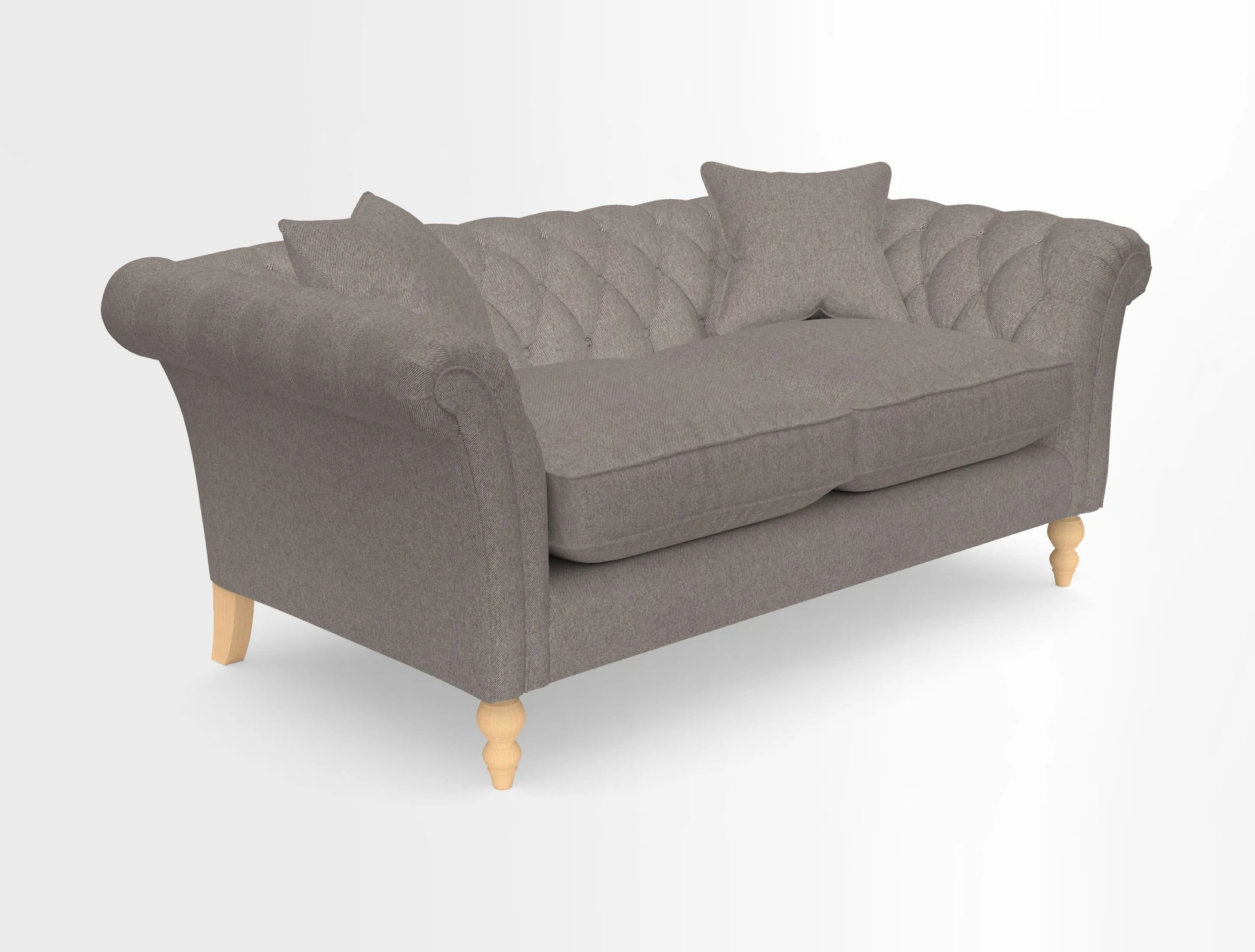 Sudbury Sofa in Linwood Omega Velvet Cognac