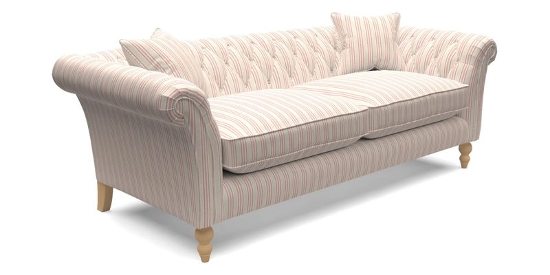 Sudbury 3 Seater Sofa in Linwood Omega Velvet Cognac