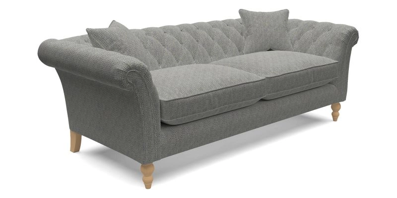 Sudbury 3 Seater Sofa in Linwood Omega Velvet Cognac