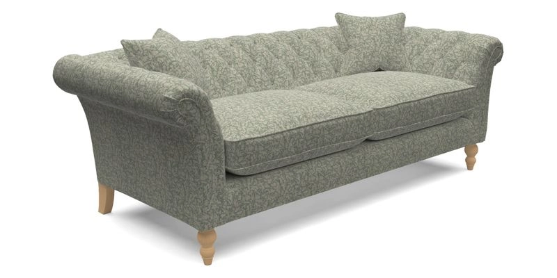 Sudbury 3 Seater Sofa in Linwood Omega Velvet Cognac