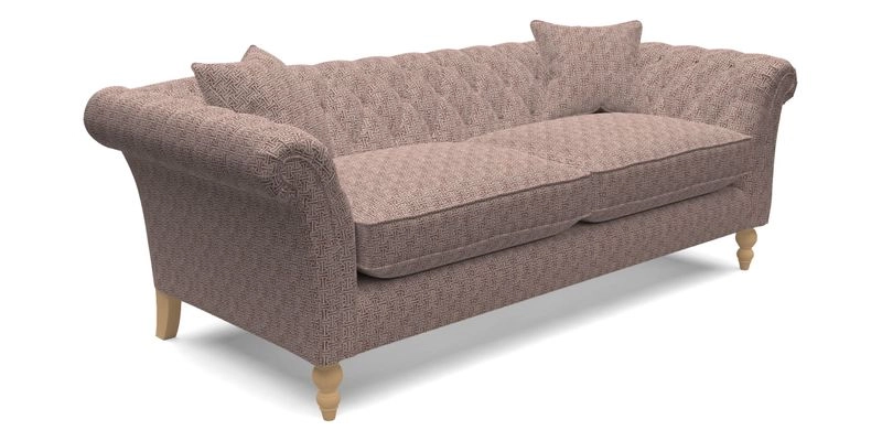 Sudbury 3 Seater Sofa in Linwood Omega Velvet Cognac