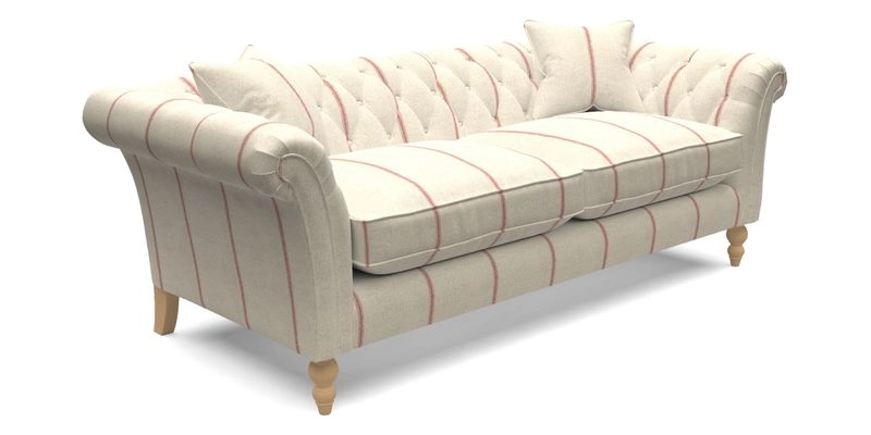 Sudbury 3 Seater Sofa in Linwood Omega Velvet Cognac