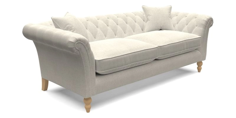 Sudbury 3 Seater Sofa in Linwood Omega Velvet Cognac