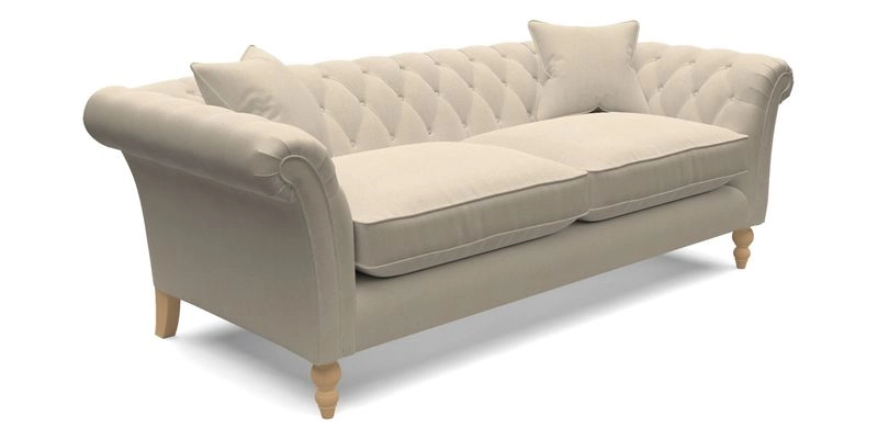 Sudbury 3 Seater Sofa in Linwood Omega Velvet Cognac