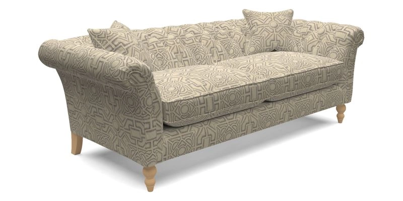 Sudbury 3 Seater Sofa in Linwood Omega Velvet Cognac Sudbury 3 Seater Sofa in Linwood Omega Velvet Cognac