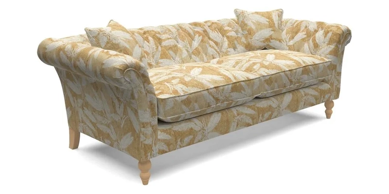 Sudbury 3 Seater Sofa in Linwood Omega Velvet Cognac