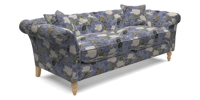 Sudbury 3 Seater Sofa in Linwood Omega Velvet Cognac