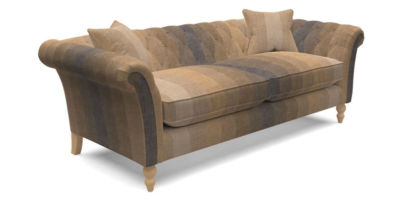 Sudbury 3 Seater Sofa in Linwood Omega Velvet Cognac