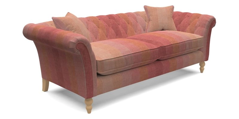 Sudbury 3 Seater Sofa in Linwood Omega Velvet Cognac