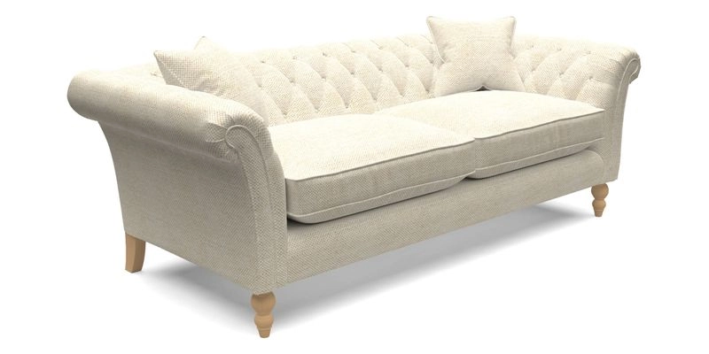 Sudbury 3 Seater Sofa in Linwood Omega Velvet Cognac