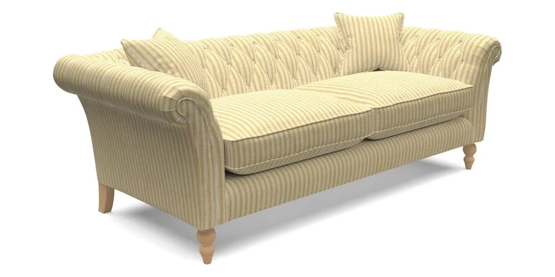 Sudbury 3 Seater Sofa in Linwood Omega Velvet Cognac