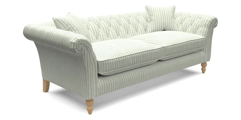 Sudbury 3 Seater Sofa in Linwood Omega Velvet Cognac