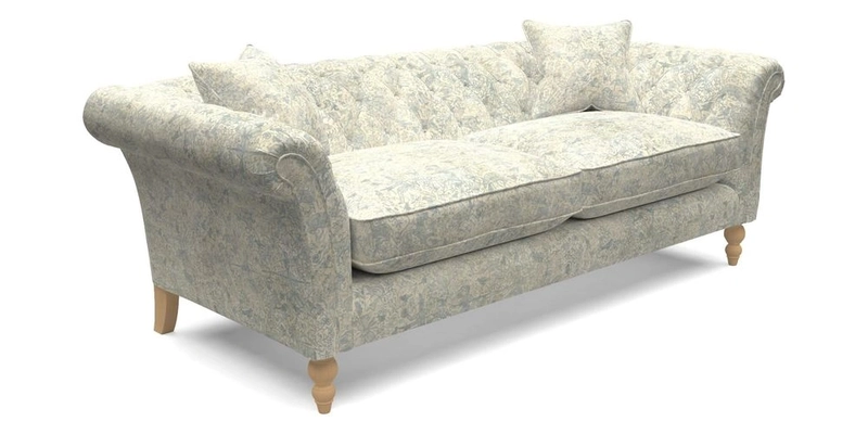 Sudbury 3 Seater Sofa in Linwood Omega Velvet Cognac