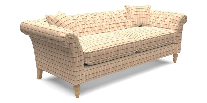 Sudbury 3 Seater Sofa in Linwood Omega Velvet Cognac