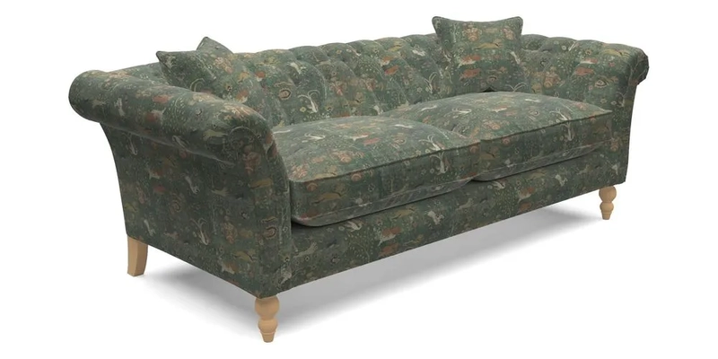 Sudbury 3 Seater Sofa in Linwood Omega Velvet Cognac