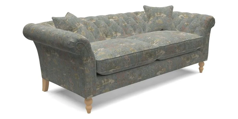 Sudbury 3 Seater Sofa in Linwood Omega Velvet Cognac