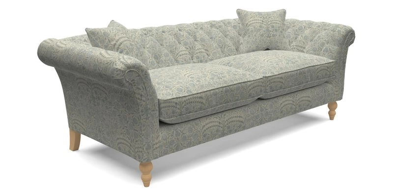 Sudbury 3 Seater Sofa in Linwood Omega Velvet Cognac