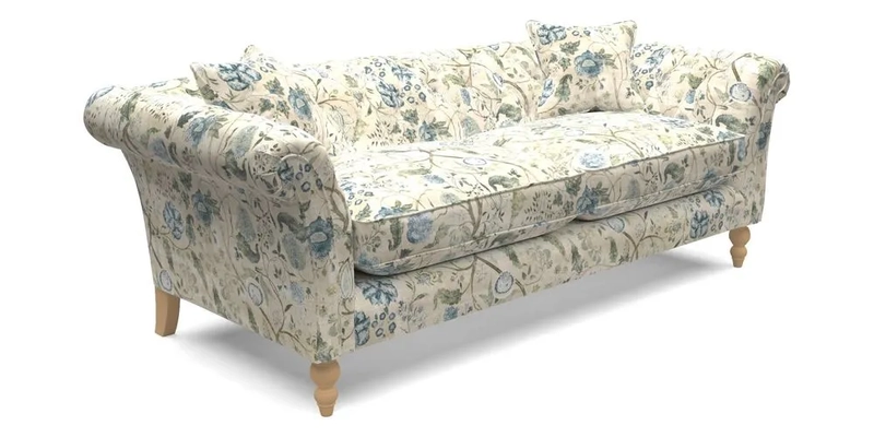 Sudbury 3 Seater Sofa in Linwood Omega Velvet Cognac