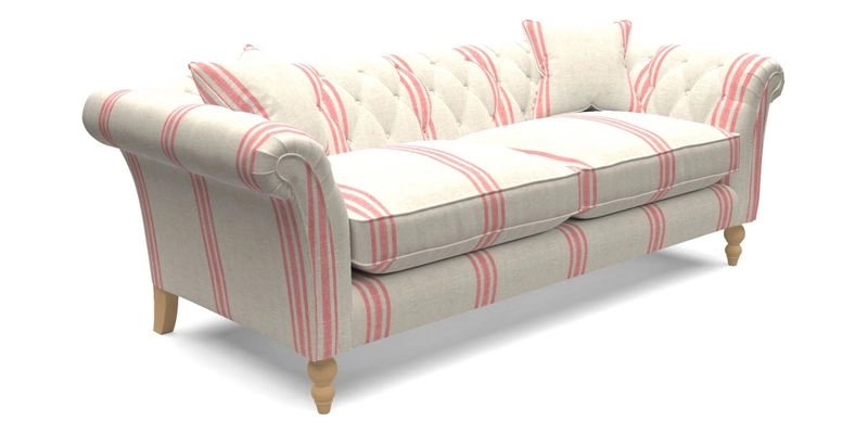 Sudbury 3 Seater Sofa in Linwood Omega Velvet Cognac