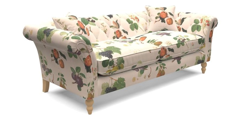 Sudbury 3 Seater Sofa in Linwood Omega Velvet Cognac