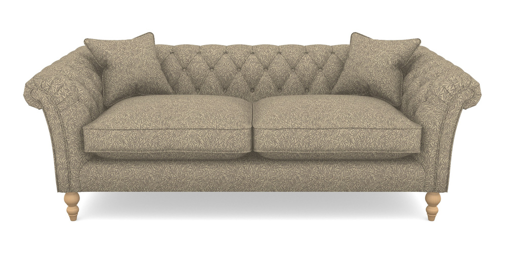 Product photograph of Sudbury Bespoke 3 Seater Sofas In V A Drawn From Nature Collection - Willow - Grey from Sofas and Stuff Limited