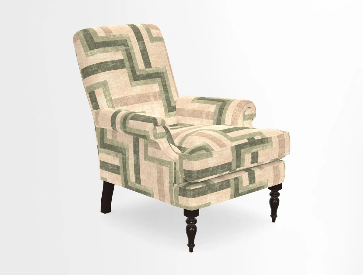 Thistle Chair in Indigo & Wills Morocco Epic Blue
