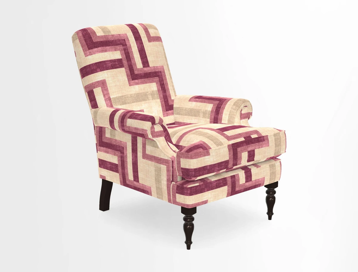 Thistle Chair in Indigo & Wills Morocco Epic Blue